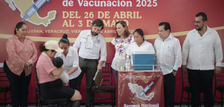 Inicia en Veracruz la Semana Nacional de Vacunación con más de 670 mil dosis garantizadas