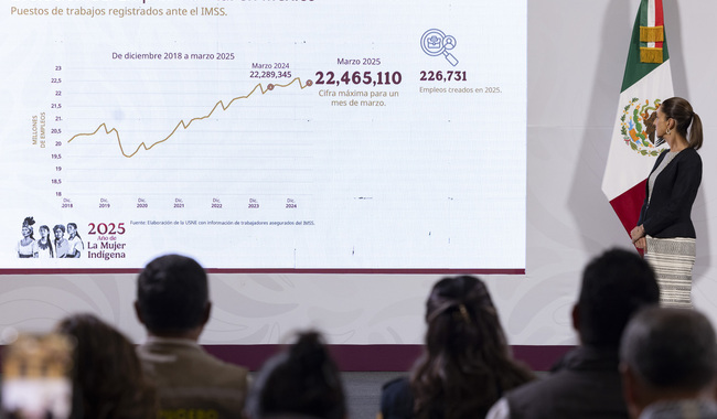 Presidenta Claudia Sheinbaum anuncia la oferta de 100 mil empleos adicionales a través del Plan México