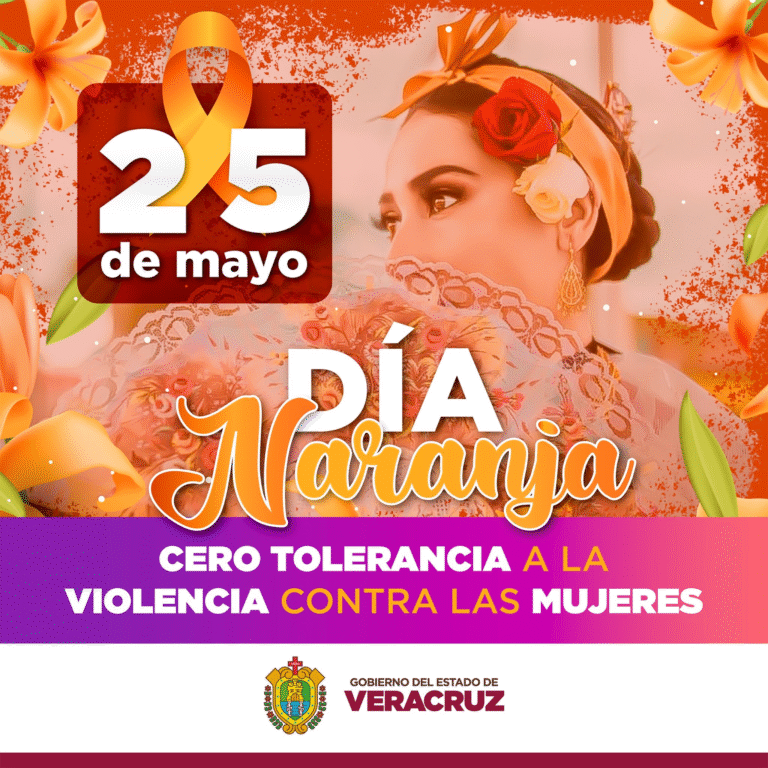 Veracruz conmemora el Día Naranja con llamado a la acción contra la violencia de género
