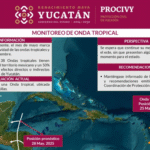 Protección Civil de Yucatán monitorea la primera onda tropical de la temporada 2025