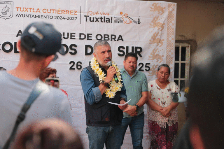 Arrancan obras de pavimentación en la colonia Altos del Sur de Tuxtla Gutiérrez