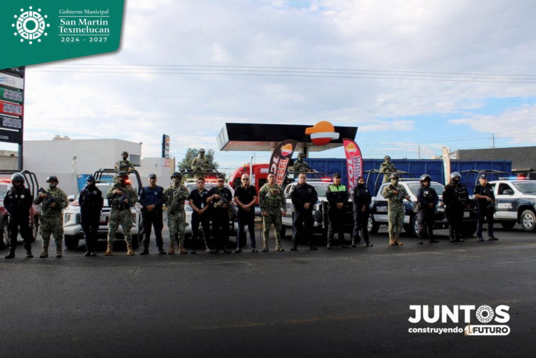 Refuerzan seguridad en San Martín Texmelucan con operativo para compradores y tianguistas