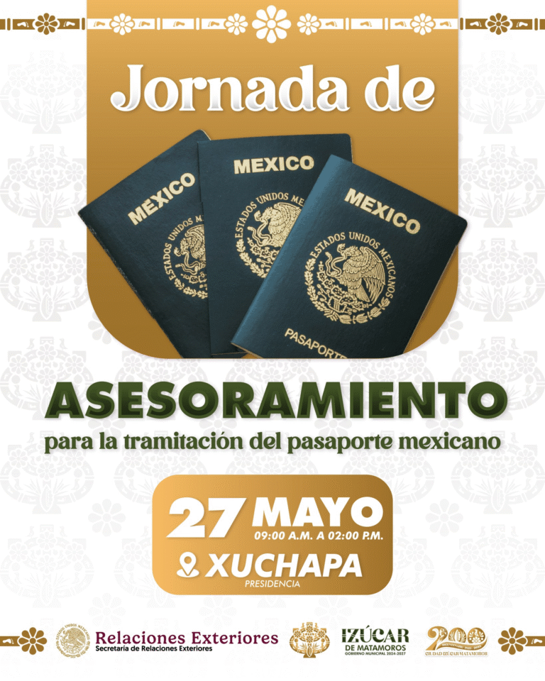 Izúcar de Matamoros ofrecerá jornada de asesoramiento para tramitar el pasaporte mexicano