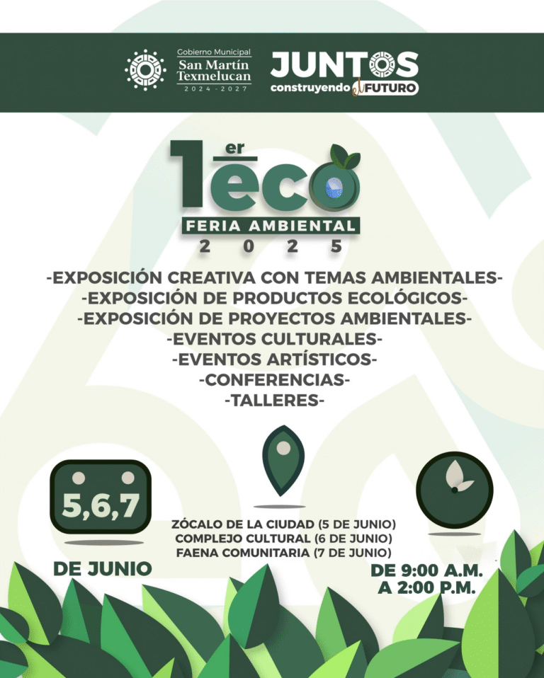 Texmelucan celebra su Primera Eco Feria Ambiental con actividades culturales y de reforestación