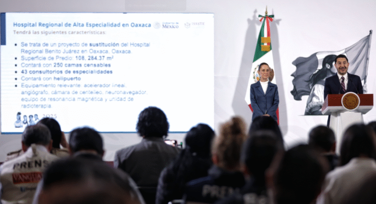 Anuncian nuevo Hospital Regional de Alta Especialidad del ISSSTE en Oaxaca con inversión de 3 mil millones de pesos
