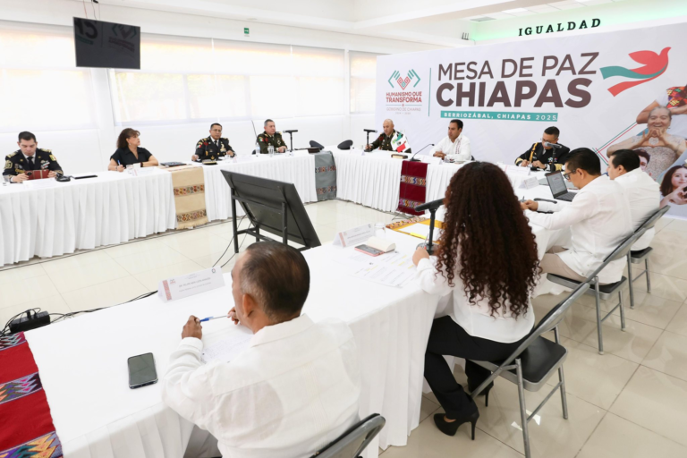Gobierno de Chiapas reafirma compromiso con la seguridad desde la Mesa de Paz en El Sabino