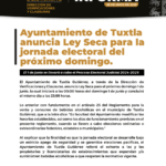 Anuncia Tuxtla Gutiérrez Ley Seca por jornada electoral del 1 de junio