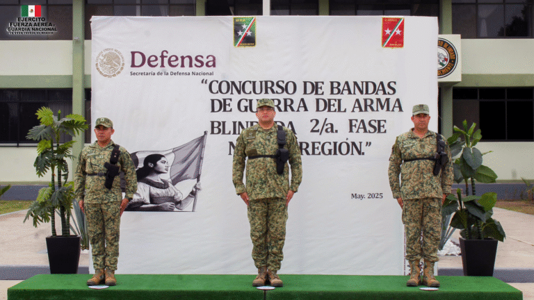 Ejército Mexicano inaugura fase regional del Concurso de Bandas de Guerra del Arma Blindada en Irapuato