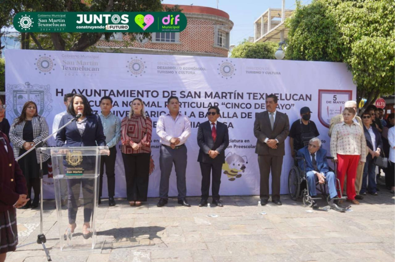 Conmemoran en acto cívico el 163 aniversario de la Batalla de Puebla