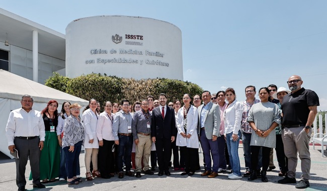 Martí Batres visita clínica del ISSSTE en Puebla y llama a priorizar el trato digno a derechohabientes