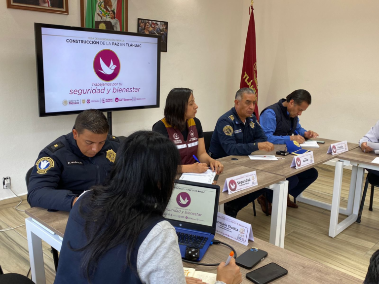 Refuerzan coordinación en Tláhuac con los tres niveles de gobierno por la seguridad ciudadana