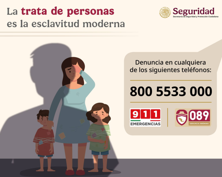 Llama INM a denunciar la trata de personas y proteger los derechos humanos