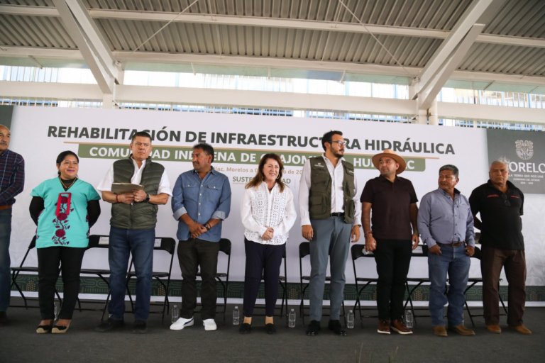 Gobierno de Morelos entrega obras hidráulicas en Coajomulco para garantizar acceso al agua potable