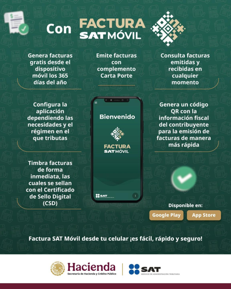 Factura SAT Móvil: la herramienta gratuita para emitir y consultar facturas desde tu celular