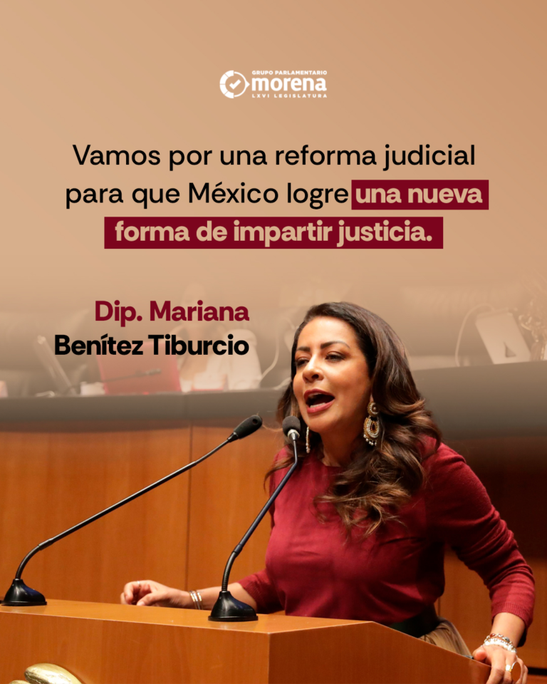 Mariana Benítez: Elección de juzgadores el 1 de junio será un hito histórico por la justicia del pueblo