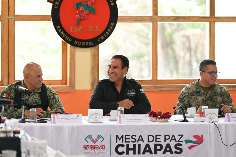 Refrendan compromiso por la paz en Chiapas desde la Mesa de Seguridad