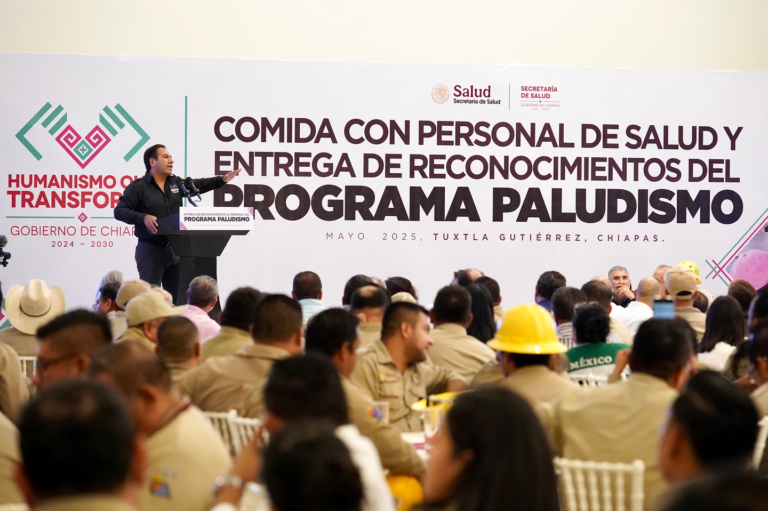 Reconocen en Chiapas labor del personal del Programa Paludismo por su compromiso con la salud pública