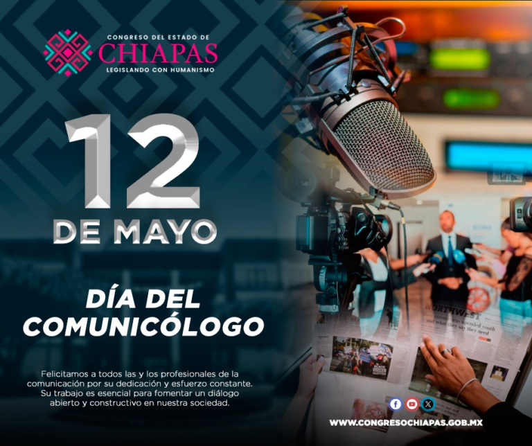 Celebran el Día del Comunicólogo en el Congreso de Chiapas