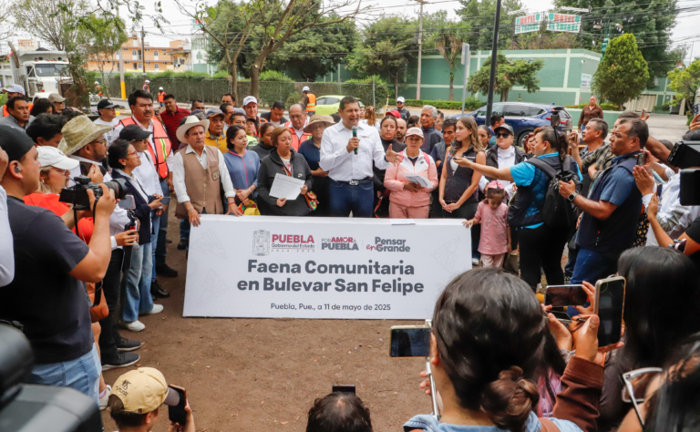 Alejandro Armenta lidera Faena Comunitaria 17 con enfoque humano y compromiso con Puebla