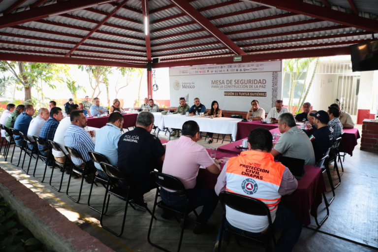 Tuxtla Gutiérrez participa en mesa regional para fortalecer la seguridad