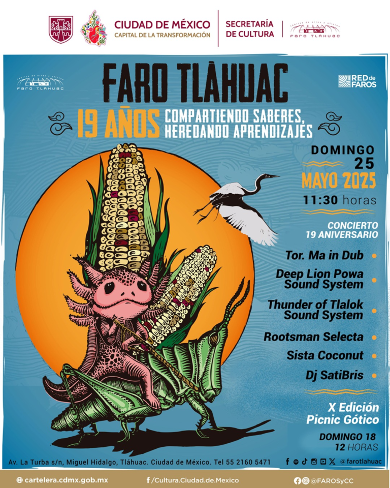 FARO Tláhuac celebra 19 años como epicentro de cultura comunitaria en el suroriente de la CDMX