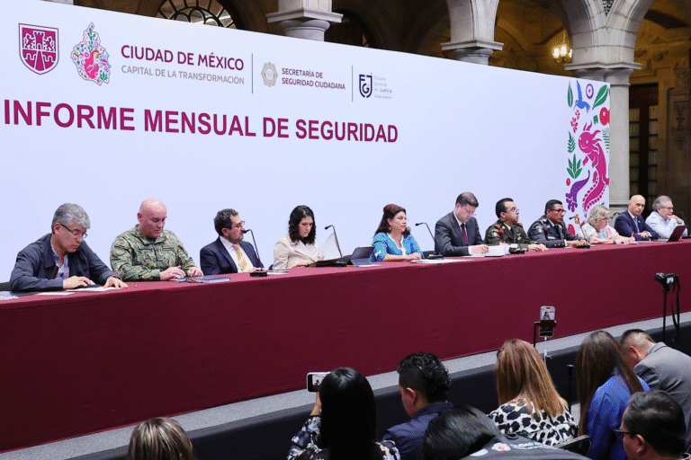 Clara Brugada reporta baja histórica en delitos de alto impacto en CDMX: “Menos delitos, más detenidos”