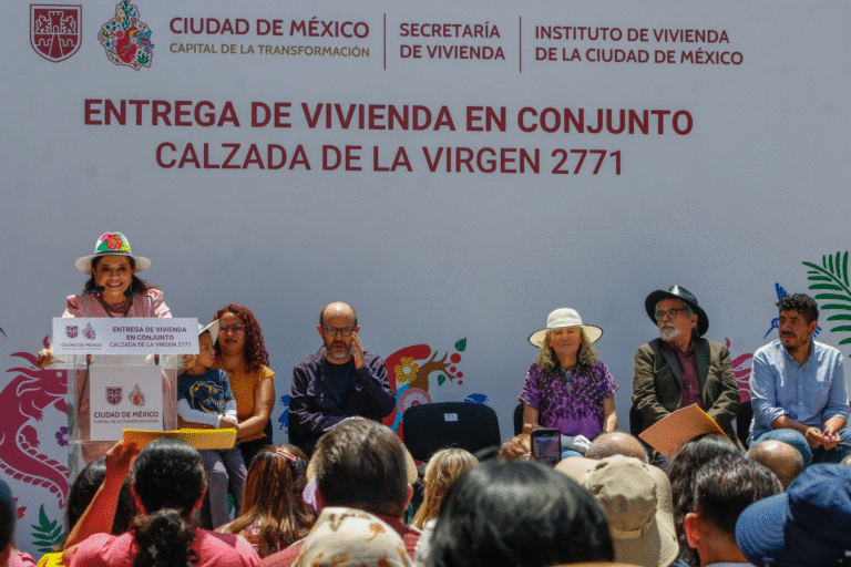 Clara Brugada entrega 196 viviendas nuevas en Coyoacán como parte de su política de vivienda digna y accesible