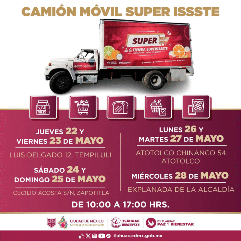 Llega el Súper ISSSTE sobre ruedas a la alcaldía con productos de calidad y buen precio