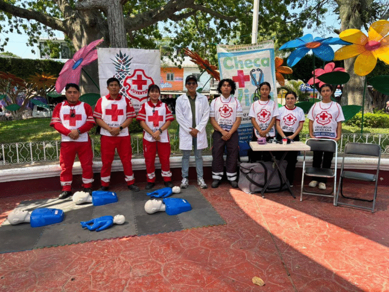 Cruz Roja promueve la salud en el Parque Central de Berriozábal