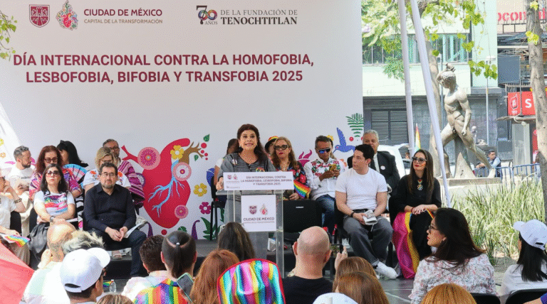 Ciudad de México avanza en la defensa de los derechos LGBTTTIQ+: Clara Brugada encabeza evento conmemorativo del 17 de mayo