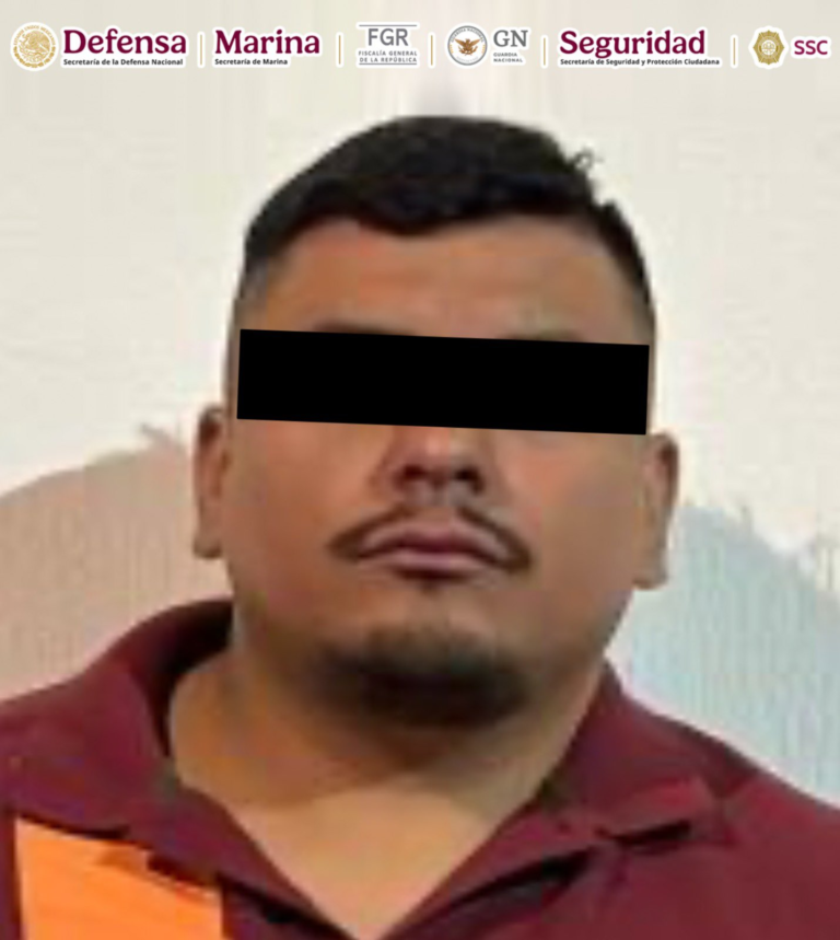 Capturan a “Ajenjo”, presunto extorsionador ligado a red criminal en CDMX y Edomex