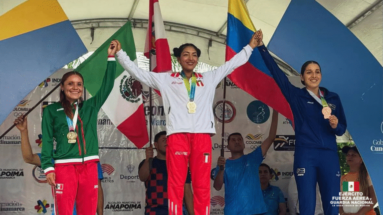 Soldado Ilse Ariadna Guerrero Rodarte obtiene segundo lugar en Copa Panamericana de Marcha en Colombia