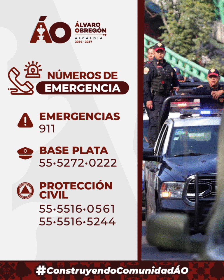 Álvaro Obregón refuerza estrategia de prevención ciudadana con difusión de números de emergencia