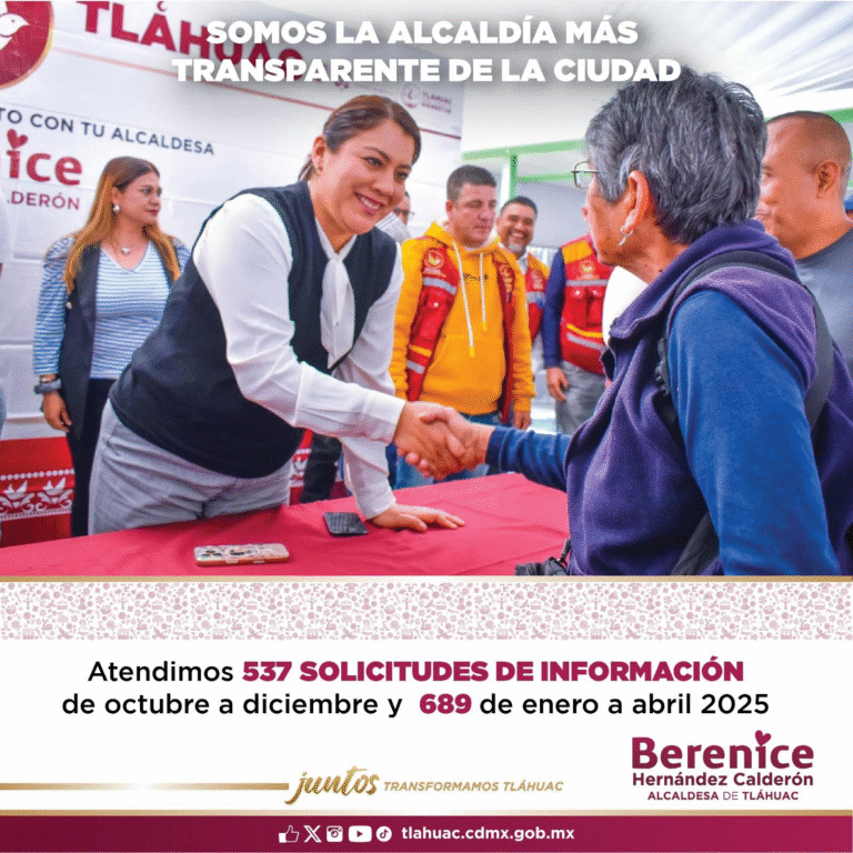 Tláhuac se consolida como la alcaldía más transparente de la CDMX en acceso a la información