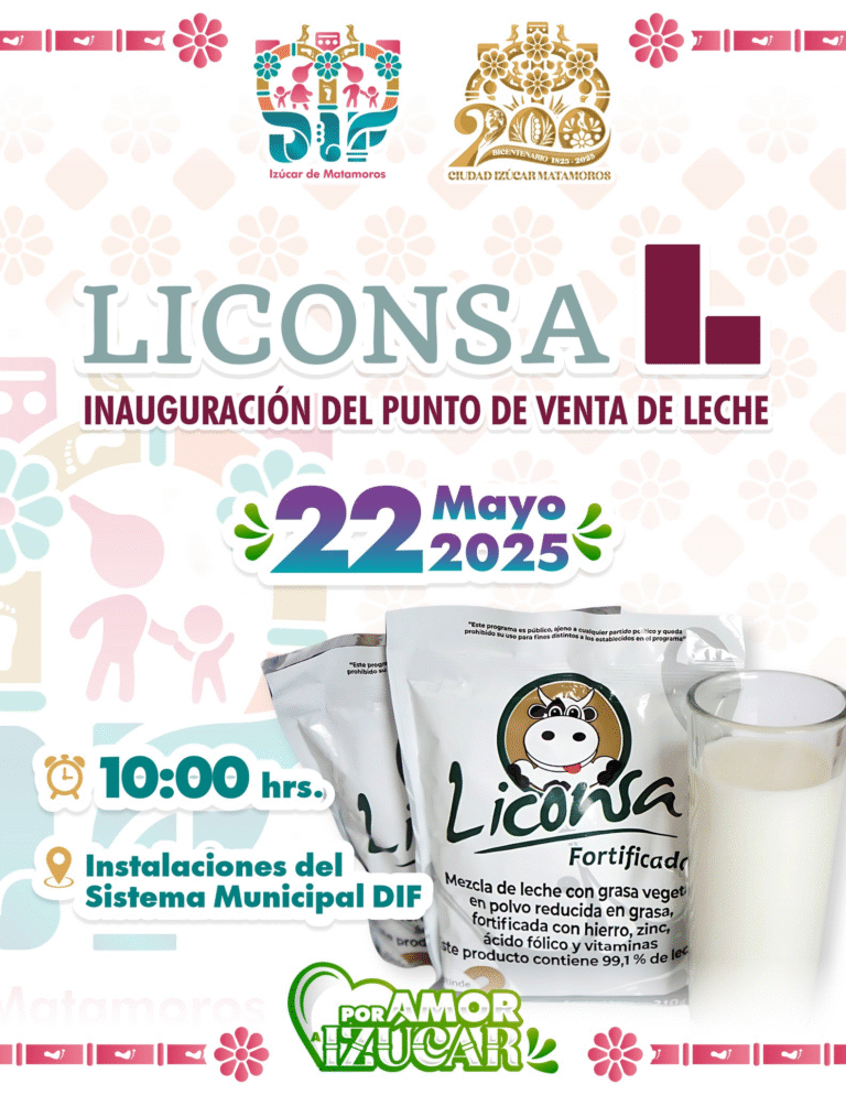 Izúcar de Matamoros abrirá nuevo punto de venta LICONSA para apoyar a familias vulnerables