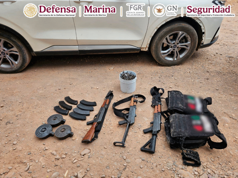 Detienen a cuatro integrantes de grupo violento en Culiacán durante operativo del Gabinete de Seguridad