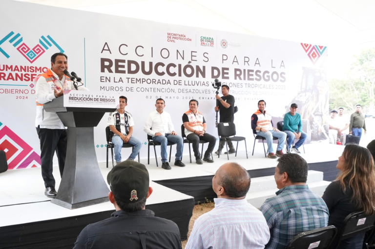 Presentan acciones para reducir riesgos ante lluvias y ciclones en Chiapas