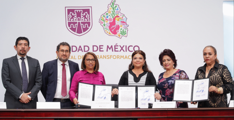 Clara Brugada firma convenio con INE e IECM para garantizar seguridad en elección del Poder Judicial