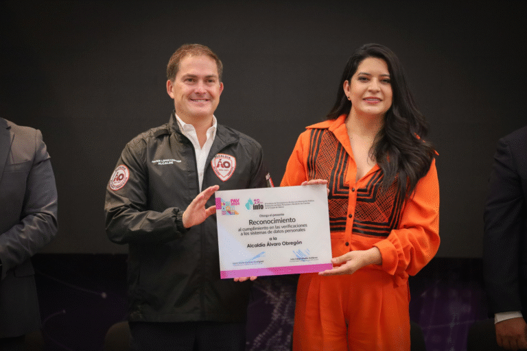 Alcaldía recibe por primera vez reconocimiento del INFO CDMX por cumplimiento en protección de datos personales