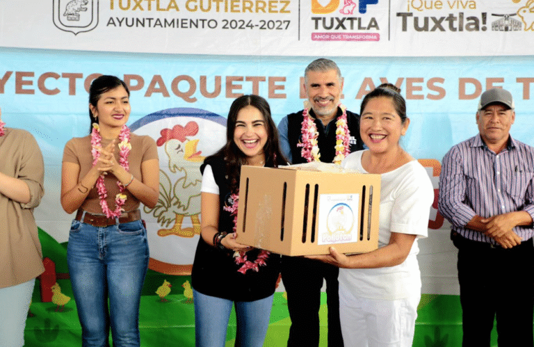 “Pollotón” llega a El Jobo para fortalecer la economía y alimentación de mujeres tuxtlecas