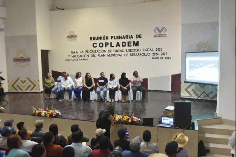 Valeria Rosales encabeza reunión de COPLADEM y valida obras prioritarias para Villaflores