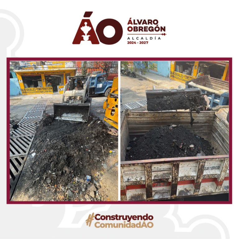 Alcaldía continúa trabajos de mantenimiento urbano con limpieza y reparación de infraestructura pluvial