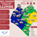 Se mantienen condiciones de lluvias fuertes a intensas en Chiapas para este fin de semana