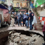 Gobierno capitalino atiende a familias desalojadas por socavón en vivienda multifamiliar de Miguel Hidalgo