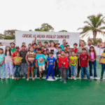 Valeria Rosales entrega parque remodelado y pavimentación de calle en Calzada Larga