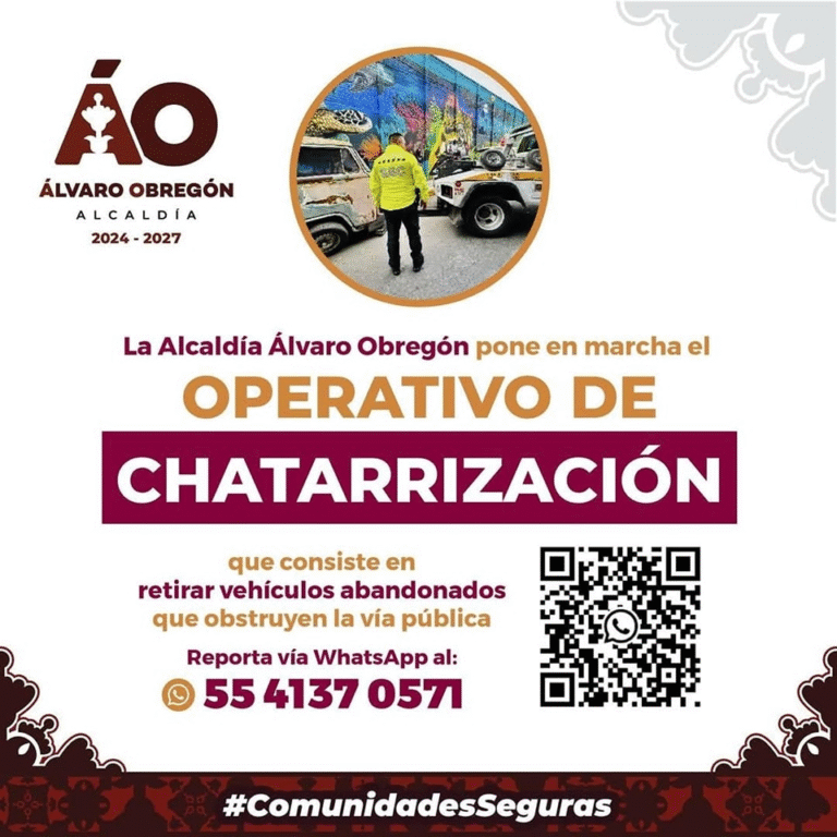 Álvaro Obregón avanza en la recuperación urbana con Operativo de Chatarrización
