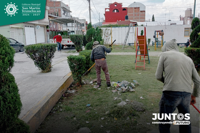 Juan Manuel Alonso impulsa el rescate de espacios públicos y áreas verdes en Texmelucan
