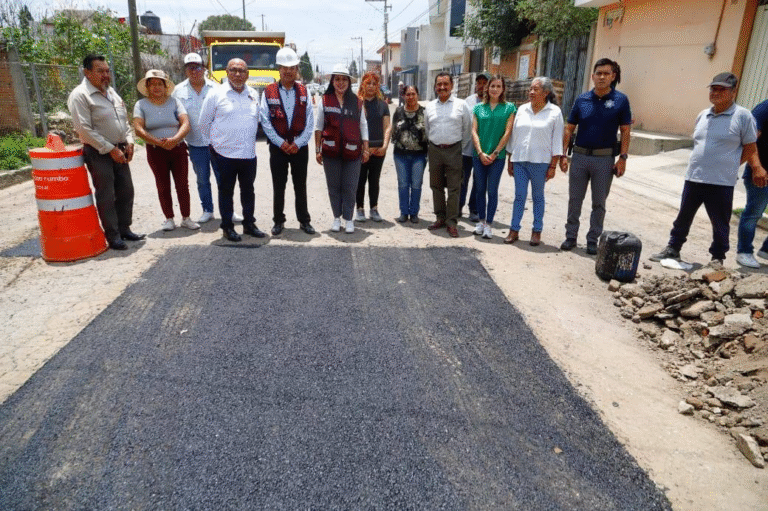 Bachetón avanza en Cholula con trabajos en la Avenida Vicente Guerrero
