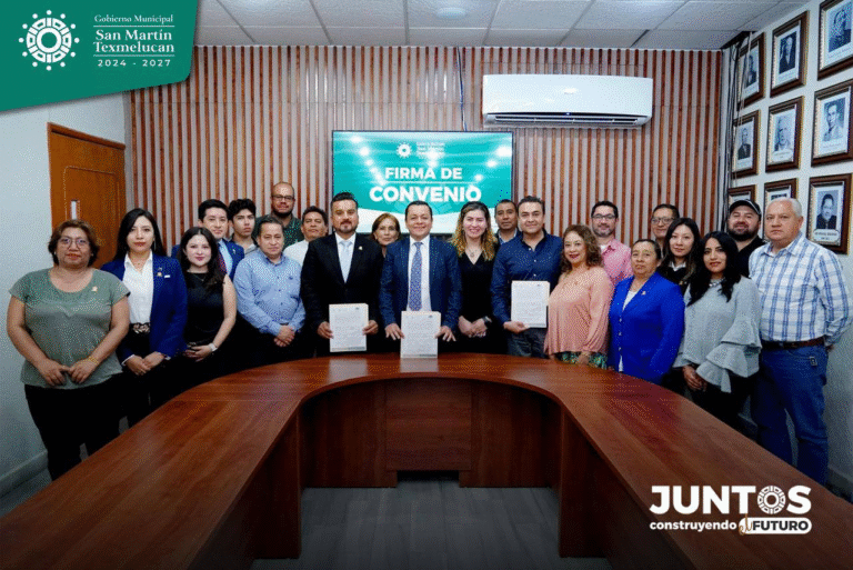San Martín Texmelucan refuerza vínculos con COPARMEX y CANACO para detonar crecimiento económico