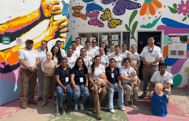 INM capacita a agentes en Zacatecas como primeros respondientes para atención de emergencias médicas